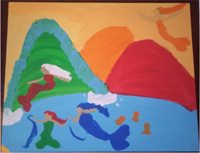 Mermaid Lake Painting