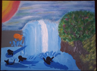 Waterfall Painting